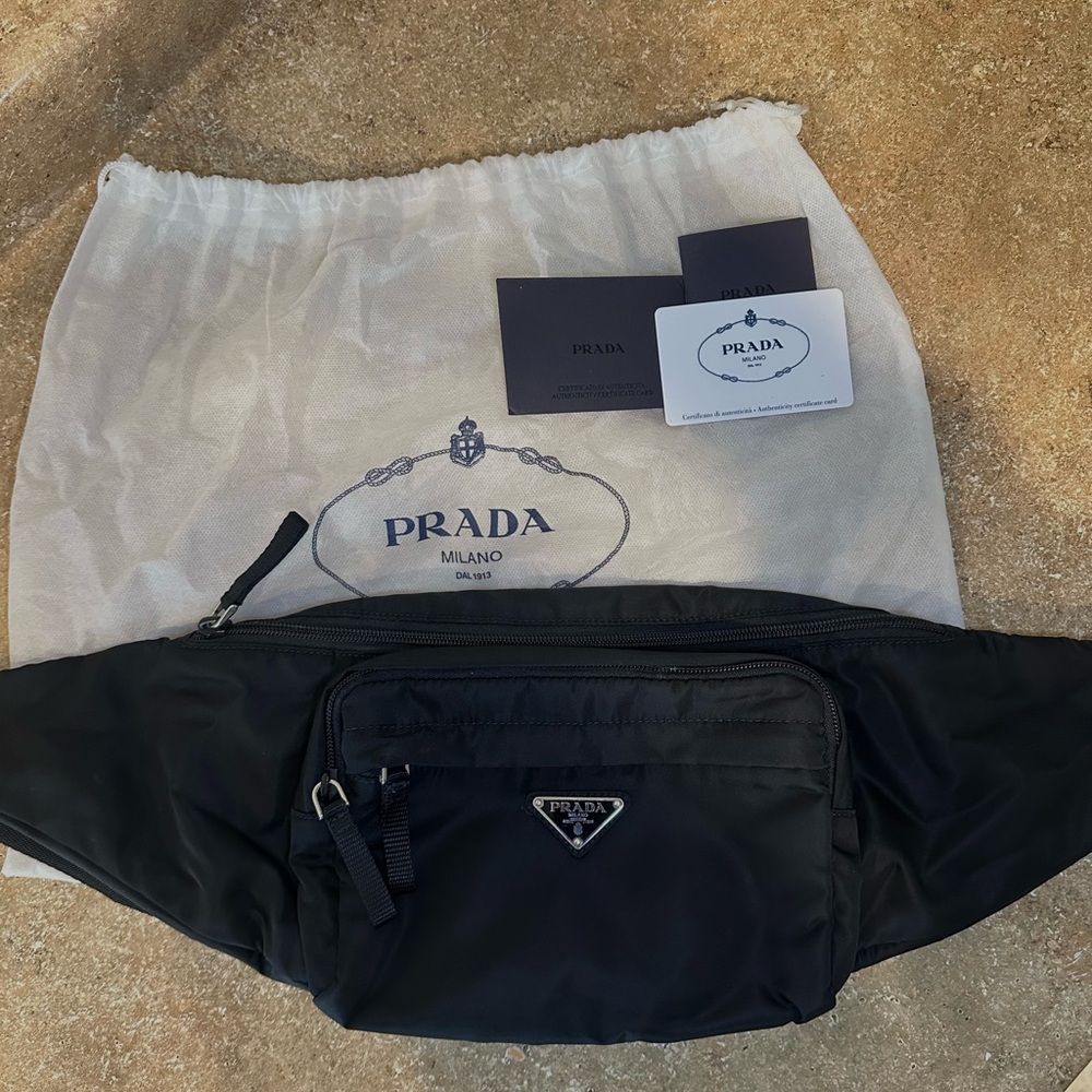 Prada Black Nylon Waist Bag - Picture 3 of 15
